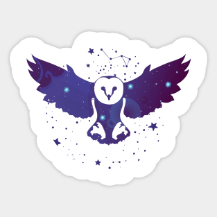 Owl Constellation Sticker